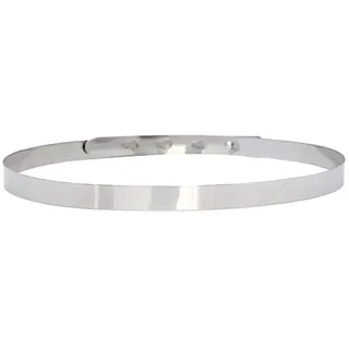 Jungerhouse Damen Metallgürtel Verstellbarer Metallgürtel Gold/Silber Metallkette Gürtel Voll Waist Spiegel Bund Ketten Gürtel Elastischer Stretch Gürtel für Kleider (Breite 1.5cm) (Silber,1.5cm)