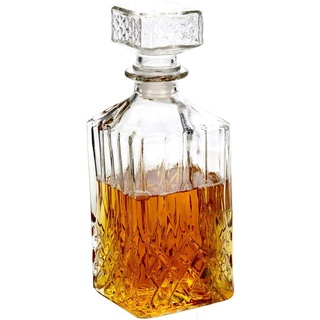 Klassische Glas-Karaffe ca. 900 ml für Whiskey Cognac Brandy Likör