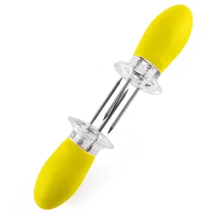 König Design 10x Maiskolbenhalter Maiskolben Grillen Spiesser Stocher Halter BBQ Grillzubehör, Farbe:Gelb