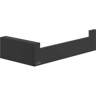 GESSI Rettangolo Accessoires Toilettenpapierrollenhalter, Wandmontage senkrecht oder waagerecht, 20855099, Farbe: Schwarz XL