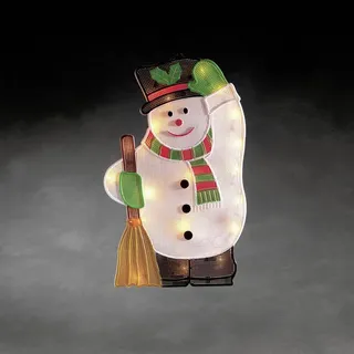 Konstsmide Schneemann 28 x 46 cm weiß