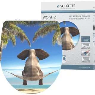 Schütte WC-Sitz Happy Elephant Duroplast Bunt