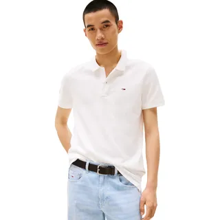 Tommy Hilfiger TJM Slim Placket Polo weiß XL