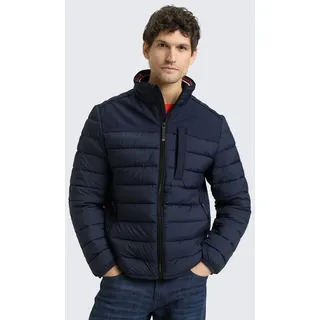 TOM TAILOR Winterjacke Jacken Hybrid Steppweste mit Stehkragen blau S (44/46)