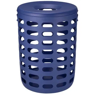 Blomus Wäschesammler Korie, Blau, Kunststoff, 88 L, 55 cm, Belüftungsöffnungen, Ordnen & Aufbewahren, Wäschekörbe & Tonnen