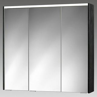 Sieper LED-Spiegelschrank KHX 80  (B x H: 80 x 74 cm, Mit Beleuchtung, MDF, Schwarz/Weiß)