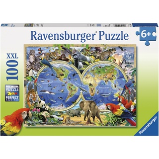 Ravensburger Puzzle »Tierisch um die Welt«, 100 XXL-Teile