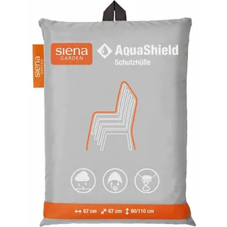 Siena Garden AquaShield Stapelstuhlhülle 67 x 67 x 80 - 110 cm Hellgrau