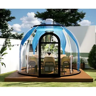 JVmoebel Pavillon Schlagfester Pavillon mit UV-Schutz für 8–10 Personen, Made in Europa