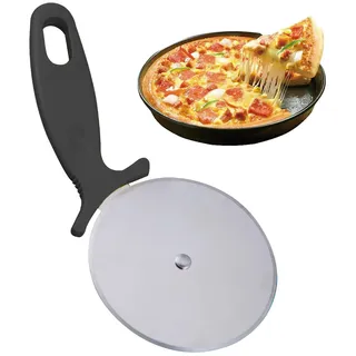 Pizzaroller, multifunktionaler Pizzaschneider, handlicher Lebensmittelschneider, 430 Edelstahl, Pizzaschneider mit Sicherheitsgriff für jede Größe oder Dicke Pizza