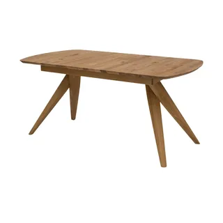 Woodford Massivholztisch  ausziehbar Adan , holzfarben , Maße (cm): B: 90 H: 75
