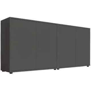 MID.YOU Sideboard Mailand Set 2 Anthrazit