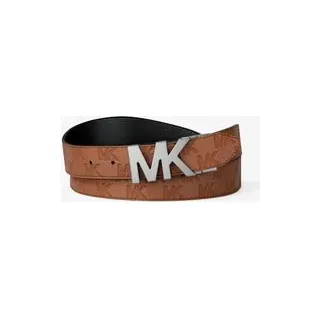 MK Wendbarer Gürtel aus Leder mit Logoprägung - Braun - Michael Kors - ONE SIZE