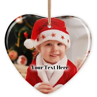 Personalisierte Weihnachtskugeln mit Foto, Weihnachtskugeln für Erste Babys 2023, Weihnachtskugel Anhänger mit Foto und Namen, Personalisierte Geschenke für Babys