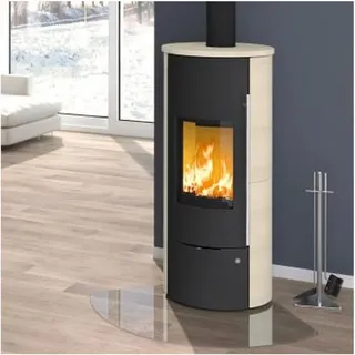 Olsberg Tolima Aqua II Compact Wasserführender Kaminofen Stahl Schwarz | Keramik