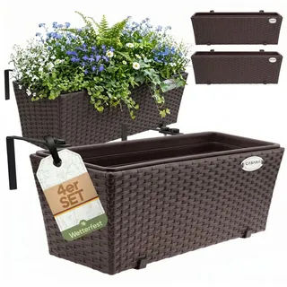 CASARIA Balkonkasten 60 x 20 x 19 cm Braun