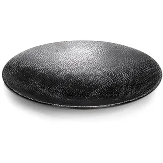 Lambert - Kaori - Rochen Optik - Frühstücksteller, Teller, Kuchenteller - Ø: 21 cm - mit Metallic Rochen Optik - Steingut - 1 Stück