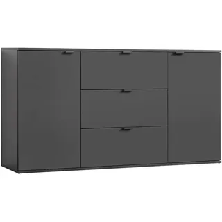 mokebo Kommode Anthrazit, 2 Fächer, 150x81x34 cm, Wohnzimmer, Kommoden & Sideboards, Sideboards