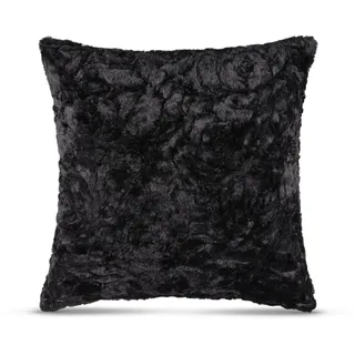 Bestlivings Flauschiges Dekokissen 40x40 mit Reißverschluss, (Schwarz) Kissenbezug inkl. Kissen mit Rosenmuster, Dekorative Kissenbezüge, weicher Bezug