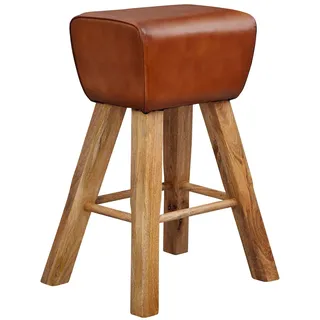 KADIMA DESIGN Barhocker Turnbock 43 x 75 x 43 cm Braun