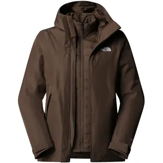 The North Face Damen carto mono triclimate hooded 3 in braun frau - XS - SMOKEY BROWN