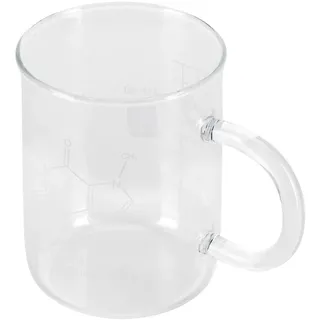 450 Ml Messbecher Glas Mit Griff, Glas Flüssigkeits Messbecher Klein Becherbecher Borosilikatglas Becher Mit Griff Und Messskala Messbecher Aus Glas Für Kaffee, Tee