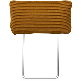 Sofa-Kopfstütze HOME AFFAIRE "Trelleborg", gelb (mustard), B:50cm H:25cm T:12cm, Holzwerkstoff, Kopfstützen, Cord-Bezug