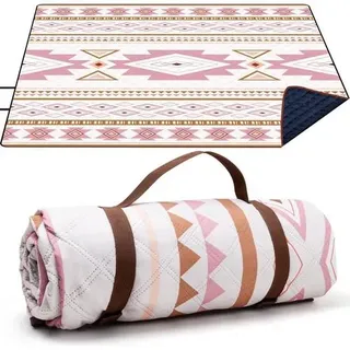Picknickdecke Stranddecke Sandfrei Campingdecke Gepudert 200 x 200 cm