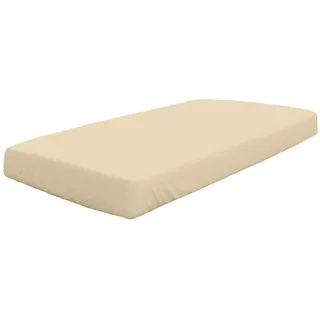 DORMISETTE Spannbettlaken Baumwolle-Biber 180 x 200 cm weiß