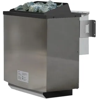 Karibu Biokombiofen 9 kW inkl. Steinen, ohne Strg, silber