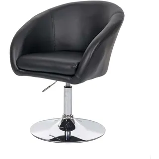 Mendler Esszimmerstuhl HWC-F19 Kunstleder schwarz