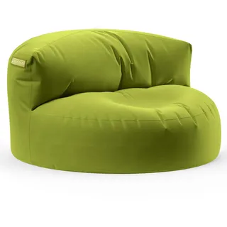 Green Bean Indoor Grün, Textil, Füllung: EPS Mikroperlen,Styroporkugeln,Styroporkugeln, Rund, 90x50x50 cm, Hergestellt in Deutschland, Gartenmöbel, Outdoor-Sitzsäcke