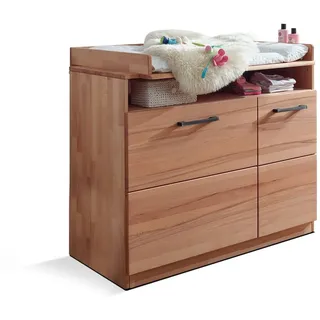 Moebel-Eins Wickelkommode, KIMA Wickelkommode, Material Massivholz, Kernbuche geölt