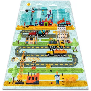 RugsX JUNIOR Kinderteppich 80 x 150 cm Blau