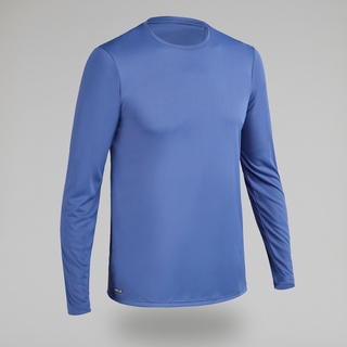 UV-Shirt Surfen Herren langarm - blau, blau, L