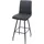 Proregal mit Lehne Sitzhöhe 75 cm Dunkelgrau