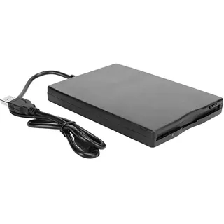 Externes Diskettenlaufwerk USB 3,5 Zoll, Tragbarer Externes Diskettenlaufwerk 1,44 MB, USB Floppy Disk Laufwerk Computerzubehör für Win 10 / 7 / 8 / Vista / XP / ME / 2000 / SE / 98 (schwarz)