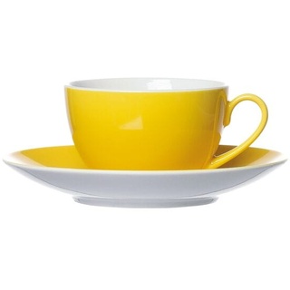 4-teiliges Kaffeetassen-Set »Doppio«, inkl. Untertassen gelb, Ritzenhoff & Breker, 10x6x10 cm