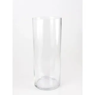 INNA-Glas Bodenvase Glasvase Zylinder Sansa AIR, klar, 50cm, Ø20cm weiß