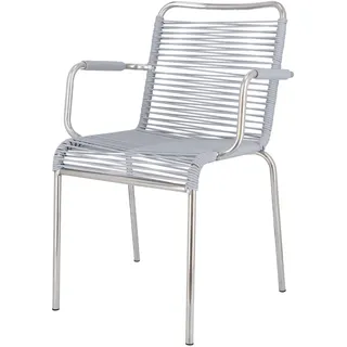 Fiam Mya Spaghetti Stapelsessel 57 x 52 x 85 cm grau
