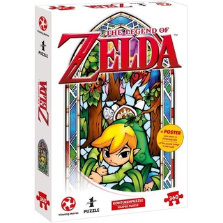 Winning Moves 11385 - Zelda Link-Boomerang, Puzzle+Poster, 360 Teile