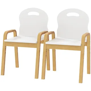 aiyaplay Kinderstuhl Holz Weiß
