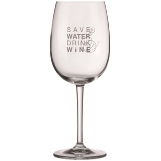 räder PET Vino Rotweinglas Save water drink wine Weinglas