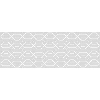 Viniliko Teppich Hexagon, Vinyl, grau, 66 x 180 x 3 cm