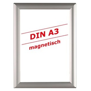 Böttcher-AG Klapprahmen DIN A3, Aluminium, Gehrung, Profil 25 mm, magnetisch