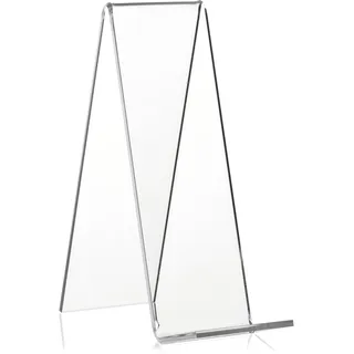 VITAdisplays® Schrägsteller, Buchständer, Warenträger als Buchstütze aus PLEXIGLAS® (Transparent, 15 cm)