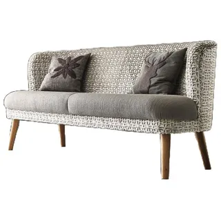 Natur24 Essbank Küchensofa Tischsofa Lounge 228x73 Beige Grau beige