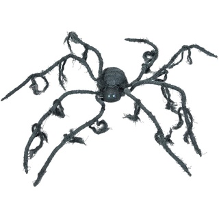Gro√üe, bewegte Halloween Spinne, animiert, 110x8cm - Bewegung, blinkende Augen, Ger√§usche