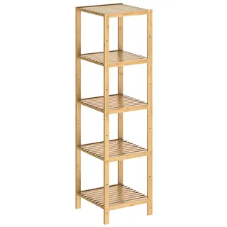 Casaria Standregal Bad Badregal Holz Bambus 5 Etagen