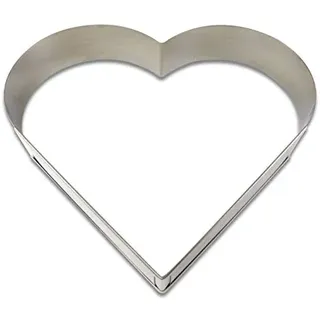 Schneider Backform Herz, 43 - 50cm, größenverstellbar, Kuchenform Backrahmen Tortenring